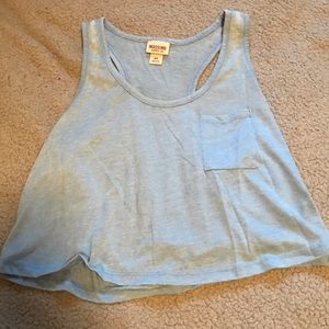 Light Blue Crop Top